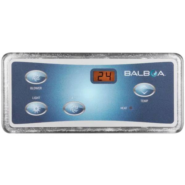 Balboa Panel VL402, närbild på RJ45-kontakten med synliga färgkodade ledare och guldpläterade stift.