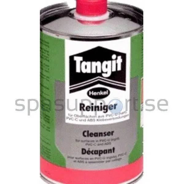 Tangit Reiniger rengöringsmedel för PVC, metallburk 1 liter med röd lock och grön-vit etikett.