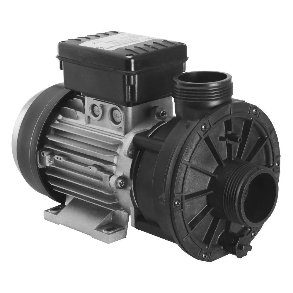 HA460 Pump Centersug fotograferad snett framifrån, med grått motorhus, svart kopplingsbox och gängat inloppsrör synligt.