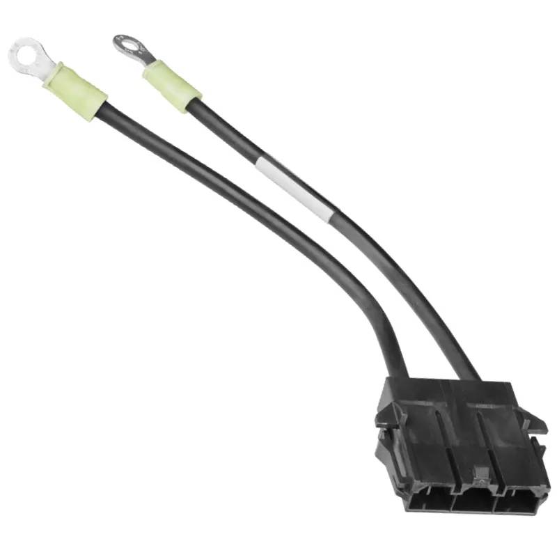 Balboa styrkort med kabel 25696 och 25263 kopplade till värmarelement, Plug N'Click adapter markerad med klickljud-ikon.