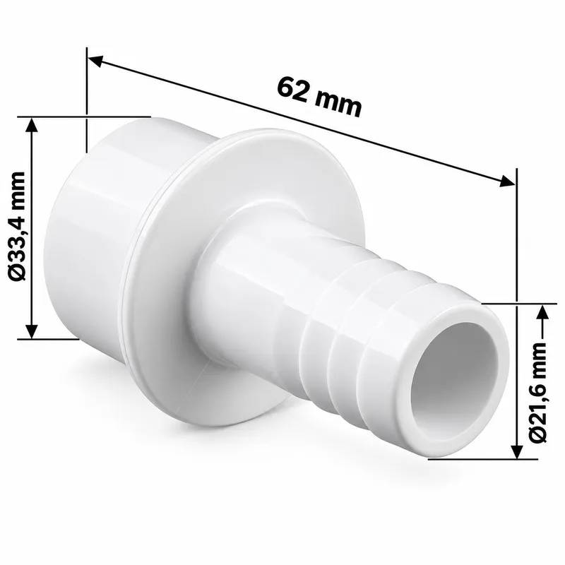 Adapter 1" F - 3/4" M Rillad